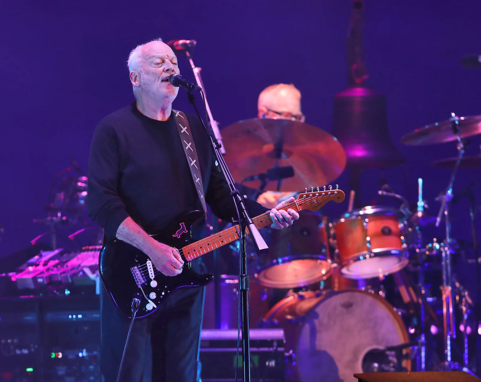 David Gilmour performing at the Hollywood Bowl
